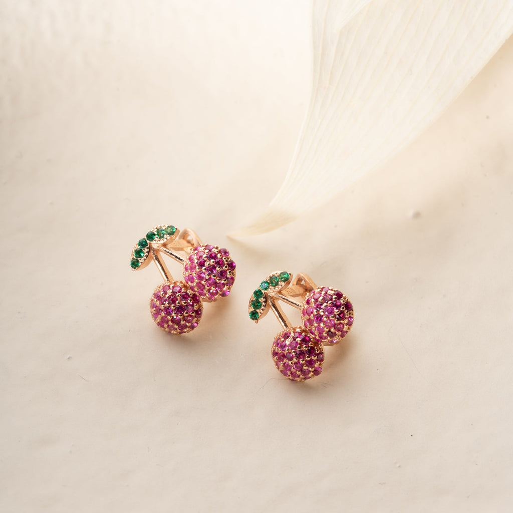 CHERRY OHRRINGE | 925 SILBER