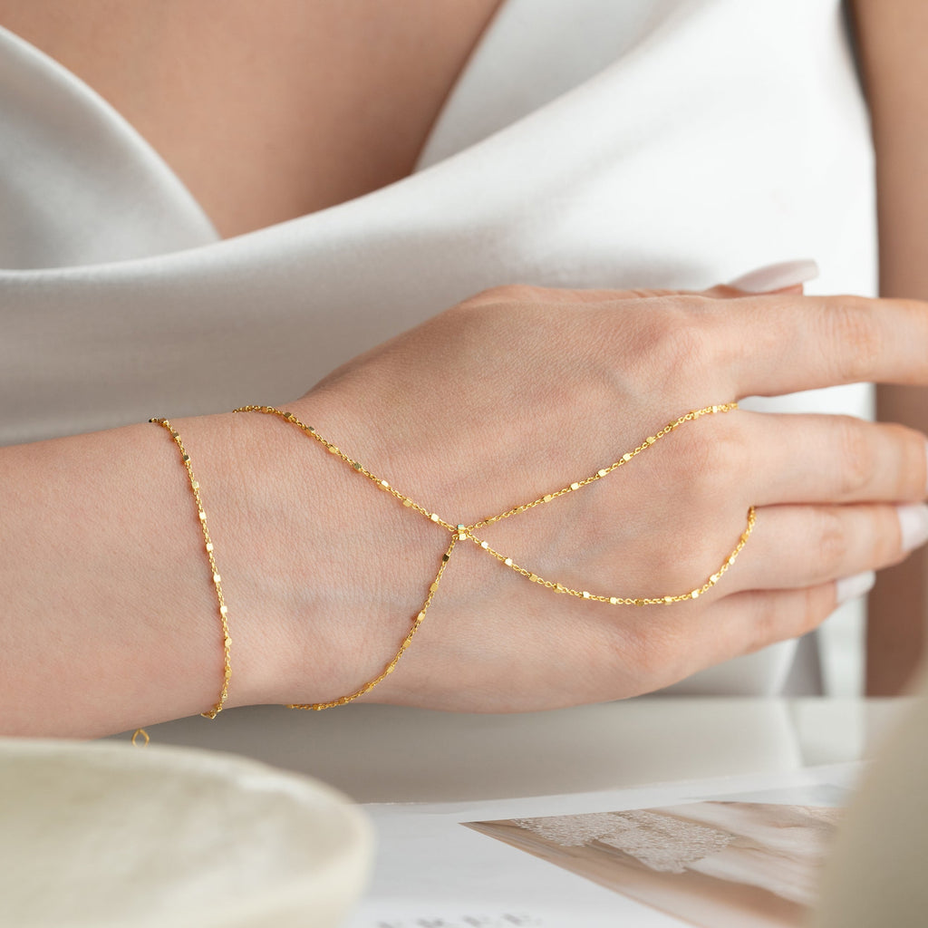 CRUSH CHAIN HANDKETTE aus 925 Silber - Eleganter Halskette - AURIME