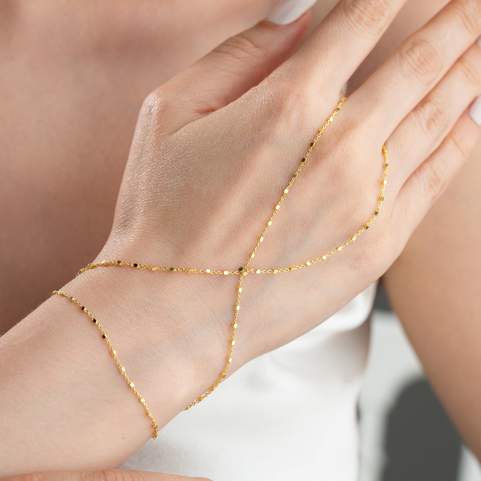 CRUSH CHAIN HANDKETTE aus 925 Silber - Eleganter Halskette - AURIME