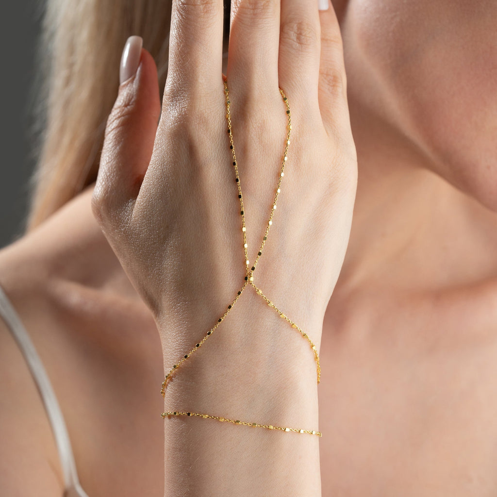 CRUSH CHAIN HANDKETTE aus 925 Silber - Eleganter Halskette - AURIME