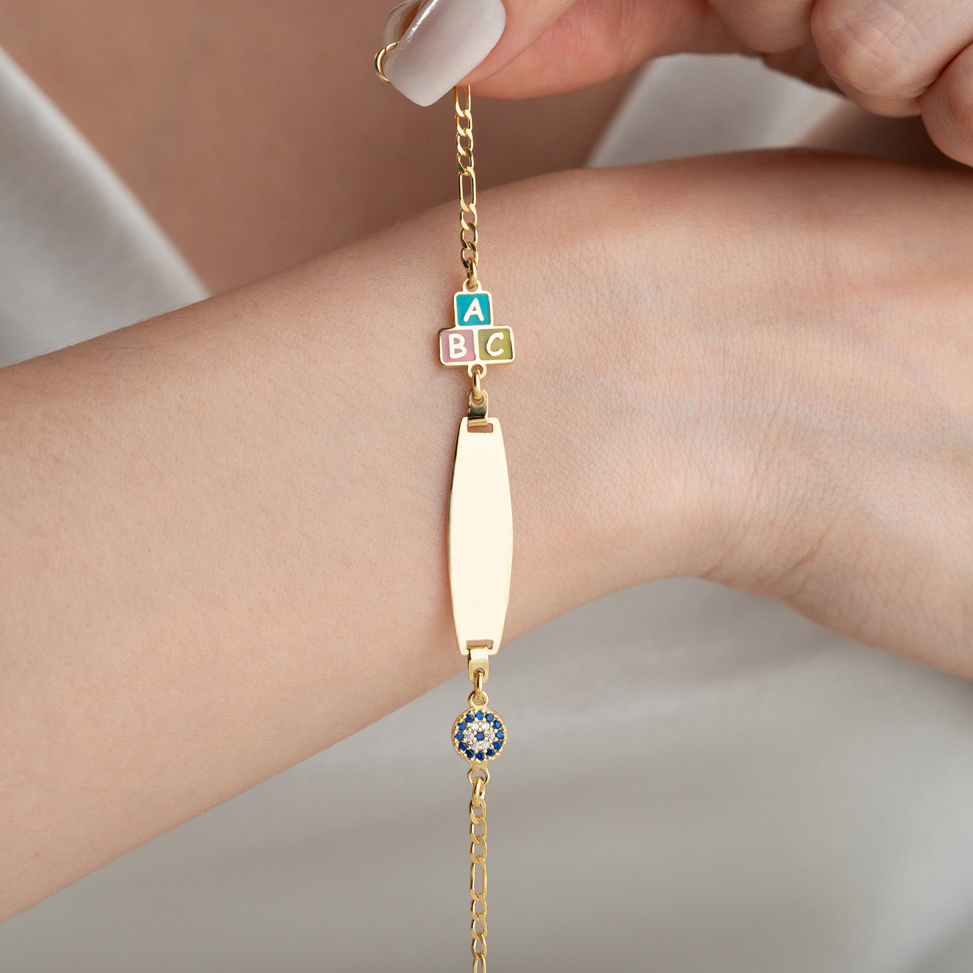 ABC NAZAR KINDER ARMBAND | 925 SILBER