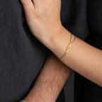 COUPLE INIFINITY INITIALEN PLÄTTCHEN aus 925 Silber - Hochwertiger Schmuck - AURIME