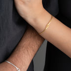 COUPLE INIFINITY INITIALEN PLÄTTCHEN aus 925 Silber - Hochwertiger Schmuck - AURIME