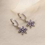 AMETHYST POLARIS OHRRINGE aus 925 Silber - Eleganter Ohrringe - AURIME