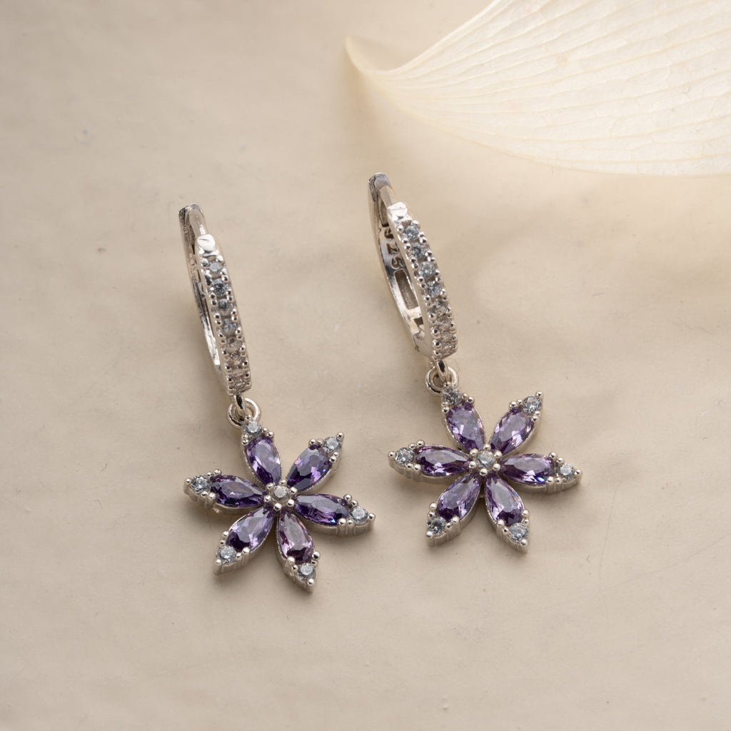 AMETHYST POLARIS OHRRINGE | 925 SILBER