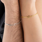 GOURMET 2`ER PARTNERARMBÄNDER aus 925 Silber - Hochwertiger Schmuck - AURIME