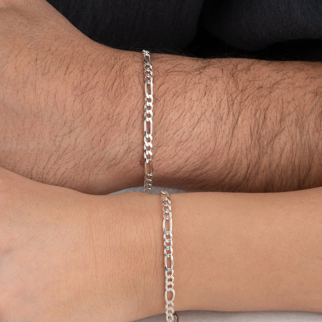 FIGARO BUCHSTABEN BASIC PARTNERARMBÄNDER | 925 SILBER