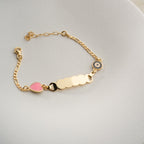 ROSE HERZ KINDER ARMBAND aus 925 Silber - Eleganter Armband - AURIME