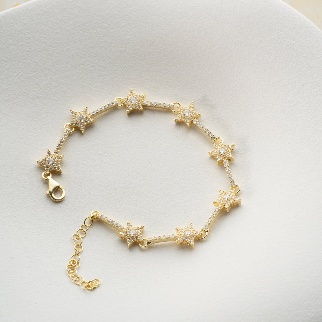 ICED STERN ARMBAND aus 925 Silber - Eleganter Armband - AURIME