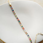 COLORFULL BAGUETTE ARMBAND aus 925 Silber - Eleganter Armband - AURIME