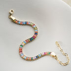 COLORFULL BAGUETTE ARMBAND aus 925 Silber - Eleganter Armband - AURIME