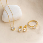 ONE STONE SET aus 925 Silber - Eleganter Schmuckset - AURIME