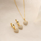 HERZ SET aus 925 Silber - Eleganter Schmuckset - AURIME