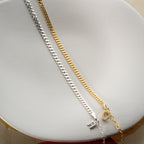 GOURMET BUCHSTABEN PARTNERARMBAND aus 925 Silber - Eleganter Armband - AURIME