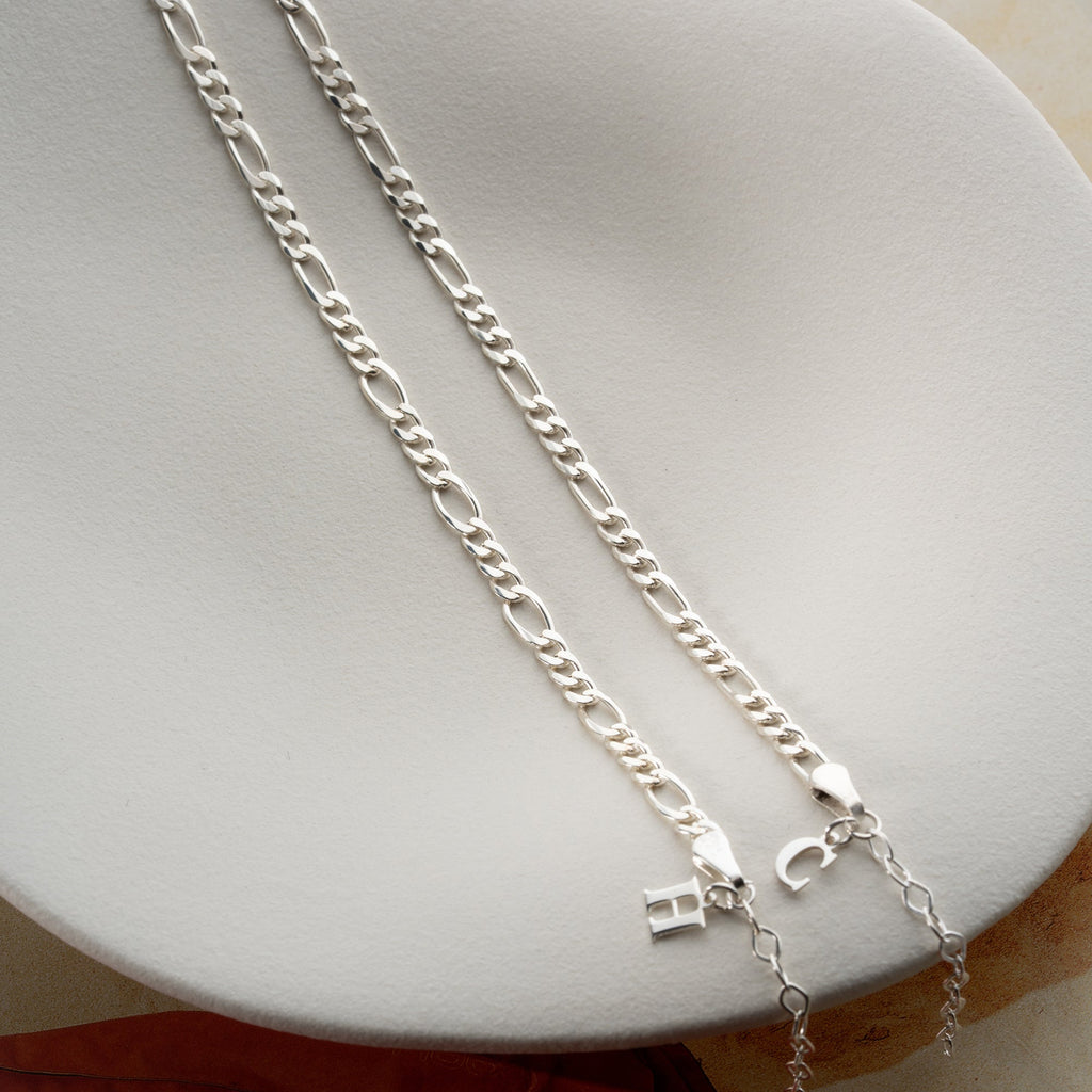 FIGARO BUCHSTABEN BASIC PARTNERARMBÄNDER | 925 SILBER