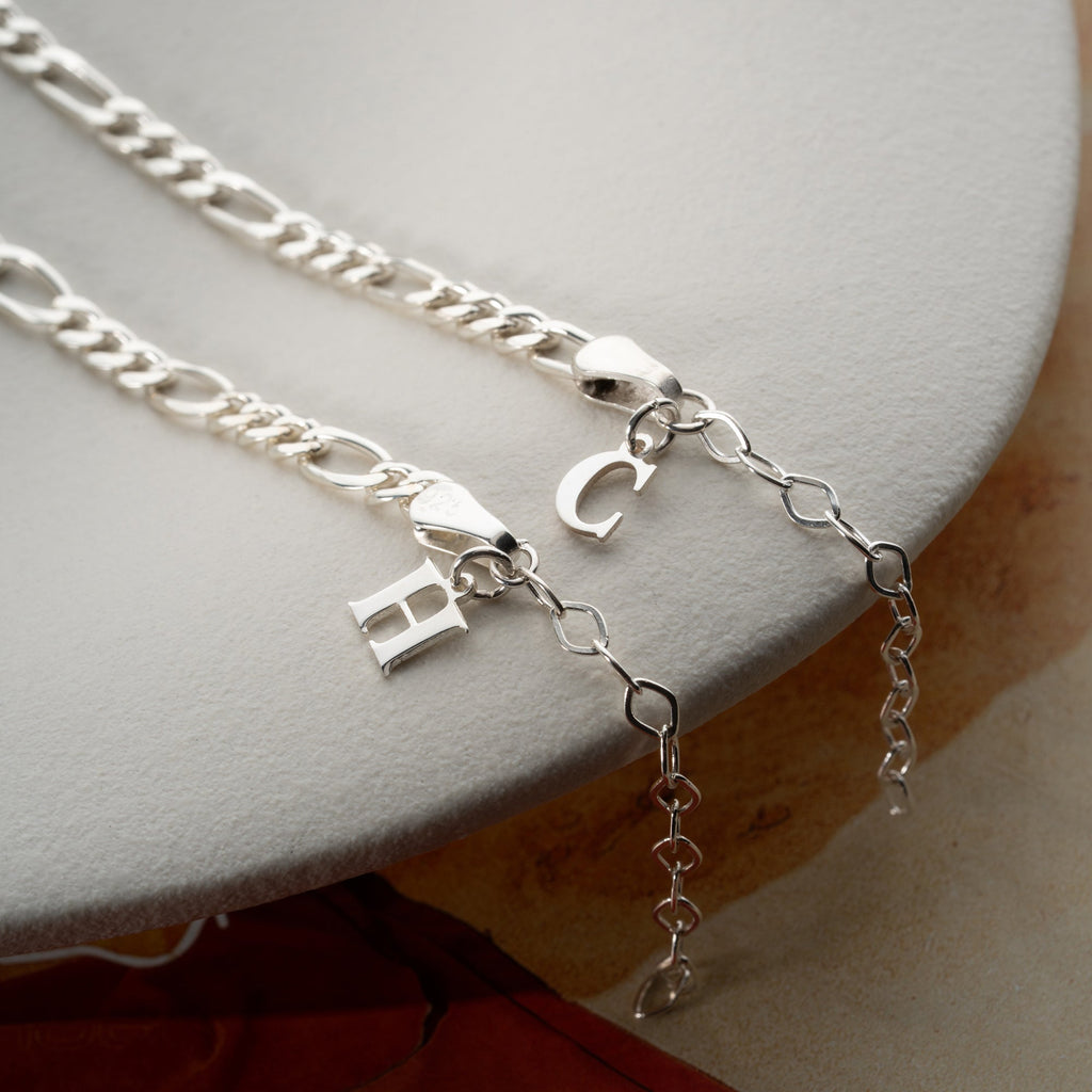 FIGARO BUCHSTABEN BASIC PARTNERARMBÄNDER | 925 SILBER