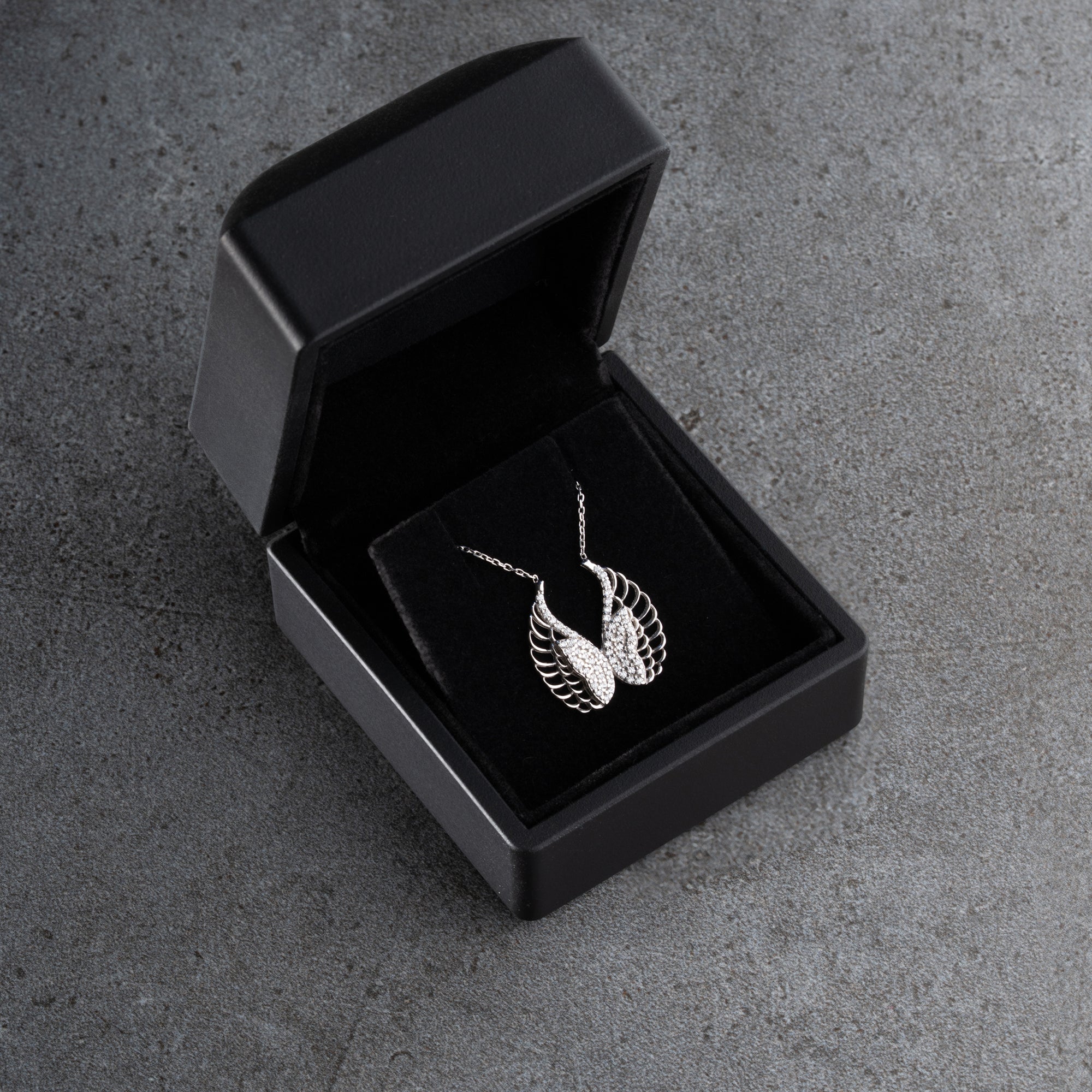 ENGELSFLÜGEL HALSKETTE aus 925 Silber - Eleganter Halskette - AURIME