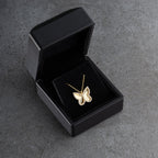 BUTTERFLY SHINE HALSKETTE aus 925 Silber - Eleganter Halskette - AURIME