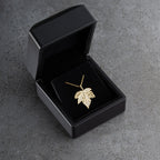 BLATT HALSKETTE aus 925 Silber - Eleganter Halskette - AURIME