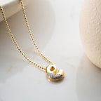 BUBBLE BUCHSTABENKETTE aus 925 Silber - Eleganter Halskette - AURIME