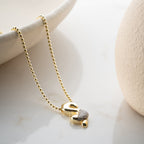 BUBBLE BUCHSTABENKETTE aus 925 Silber - Eleganter Halskette - AURIME