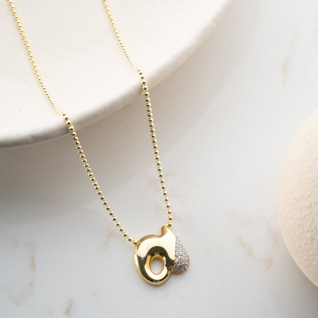 BUBBLE BUCHSTABENKETTE | 925 SILBER