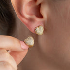 MIA HERZ OHRRINGE aus 925 Silber - Eleganter Ohrringe - AURIME