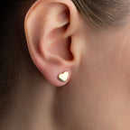 MINI HERZ OHRRINGE aus 925 Silber - Eleganter Ohrringe - AURIME