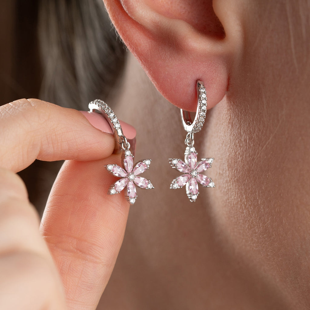 ROSA POLARIS OHRRINGE | 925 SILBER