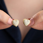 MIA HERZ OHRRINGE aus 925 Silber - Eleganter Ohrringe - AURIME