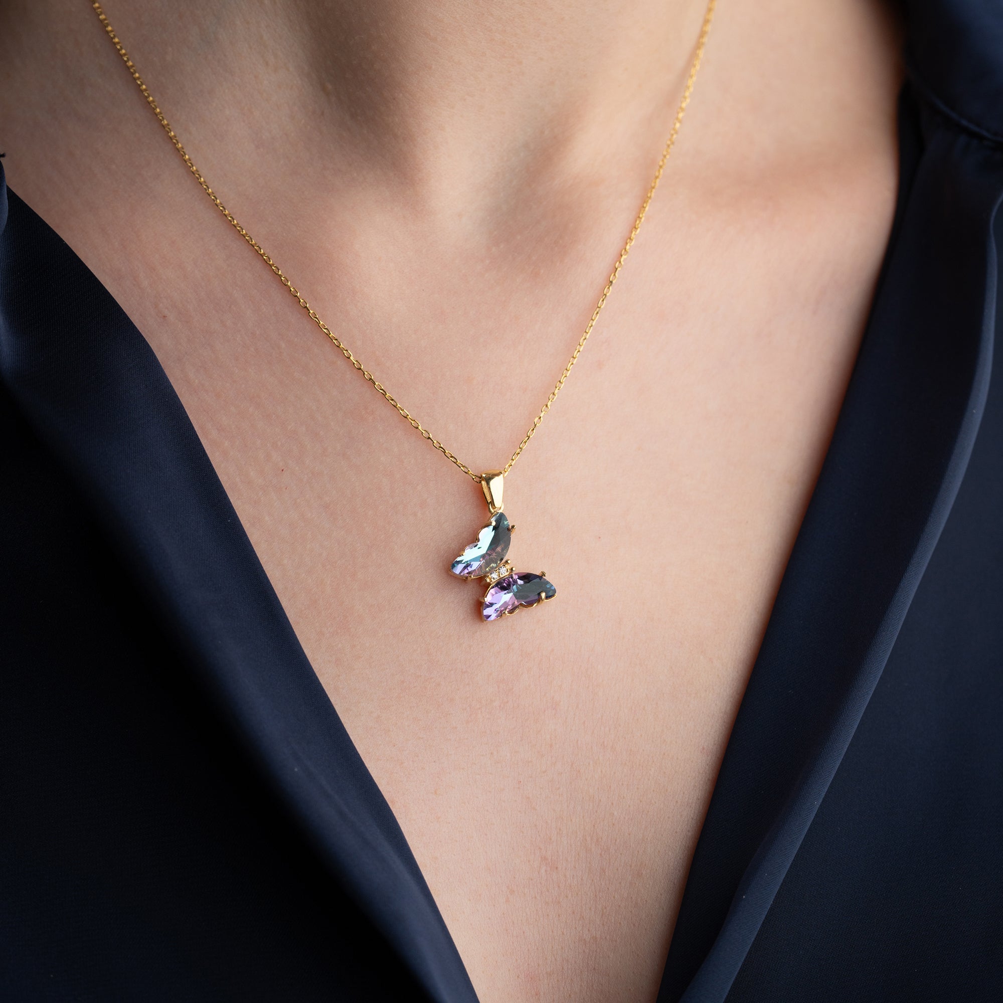 VELA HALSKETTE aus 925 Silber - Eleganter Halskette - AURIME