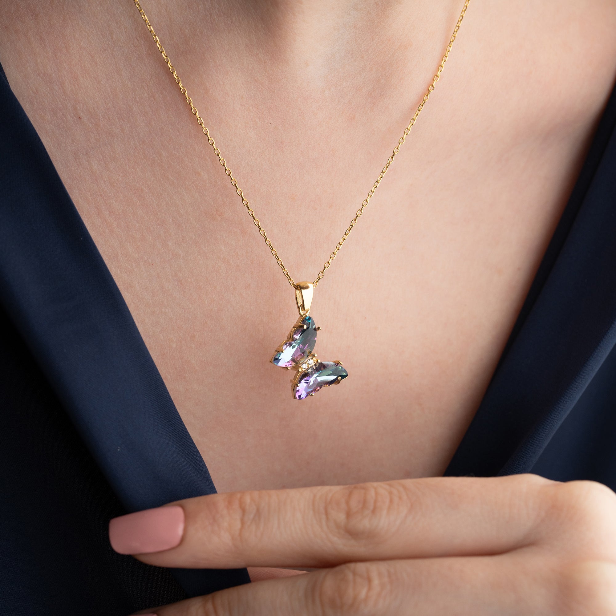 VELA HALSKETTE aus 925 Silber - Eleganter Halskette - AURIME