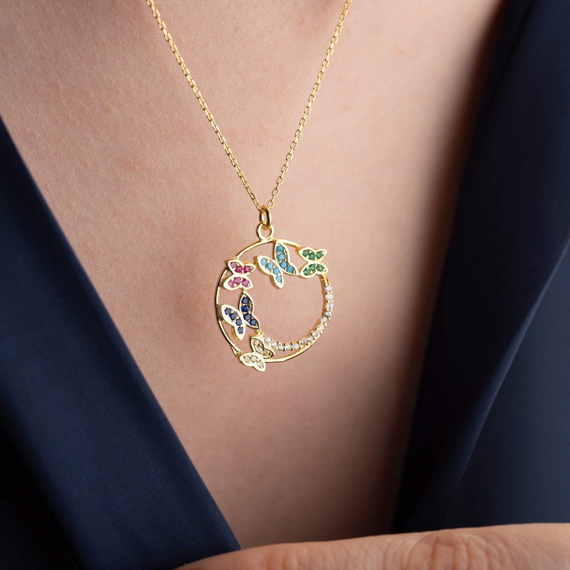 AVELINE HALSKETTE aus 925 Silber - Eleganter Halskette - AURIME