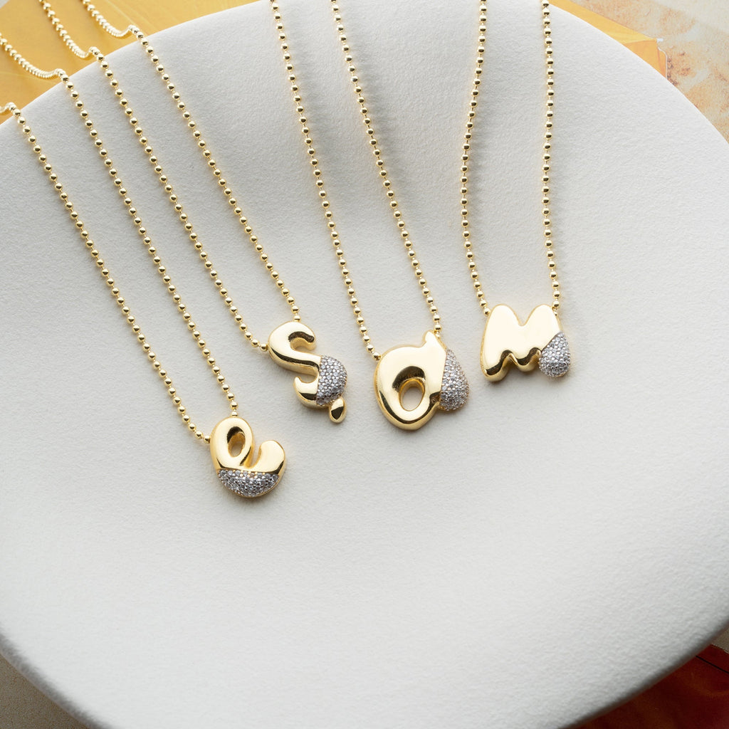 BUBBLE BUCHSTABENKETTE | 925 SILBER