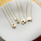 BUBBLE BUCHSTABENKETTE aus 925 Silber - Eleganter Halskette - AURIME