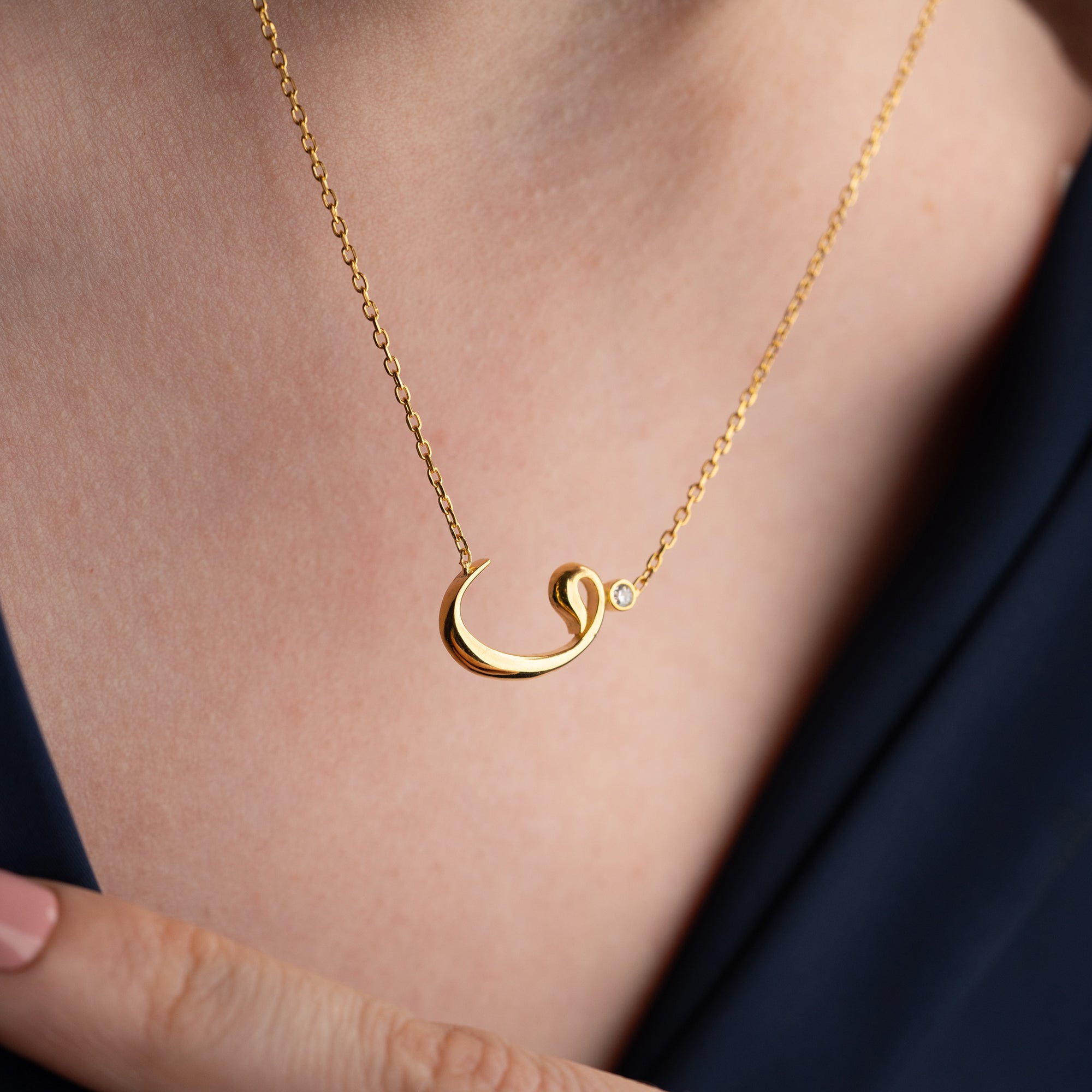 VAV HALSKETTE aus 925 Silber - Eleganter Halskette - AURIME