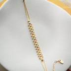 DORICA TRICOLOR ARMBAND aus 925 Silber - Eleganter Armband - AURIME