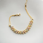 DORICA TRICOLOR ARMBAND aus 925 Silber - Eleganter Armband - AURIME