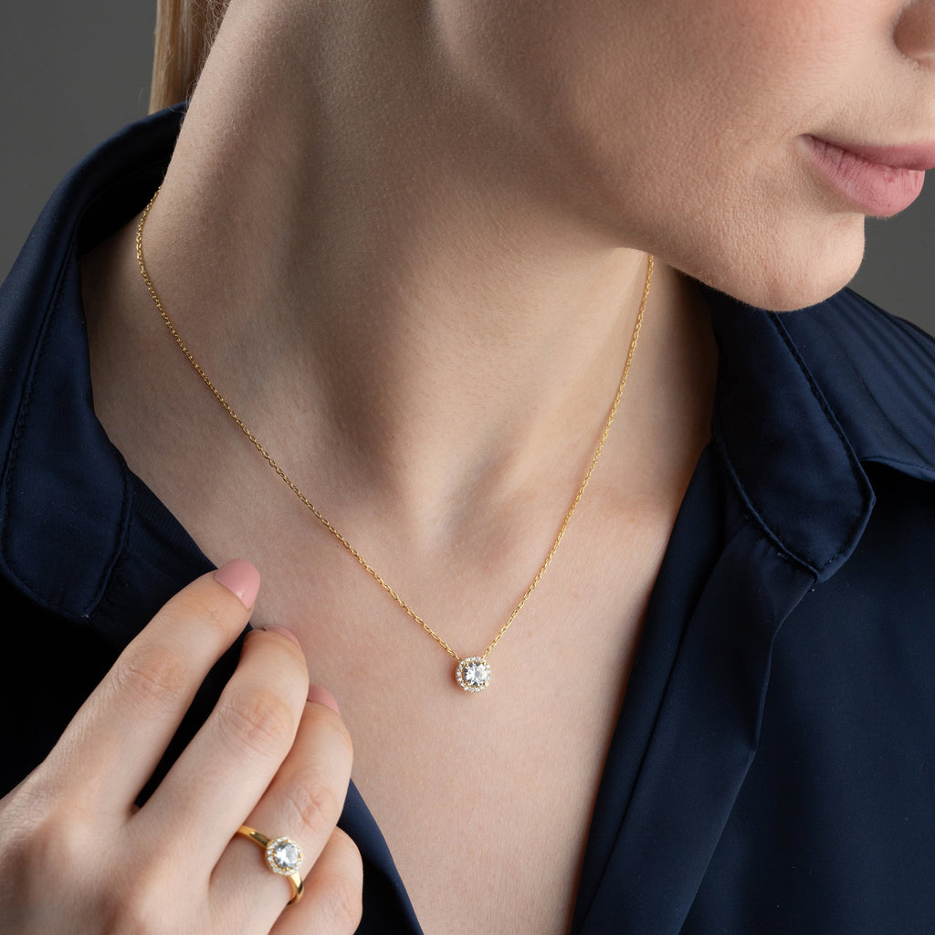 ONE STONE SET aus 925 Silber - Eleganter Schmuckset - AURIME