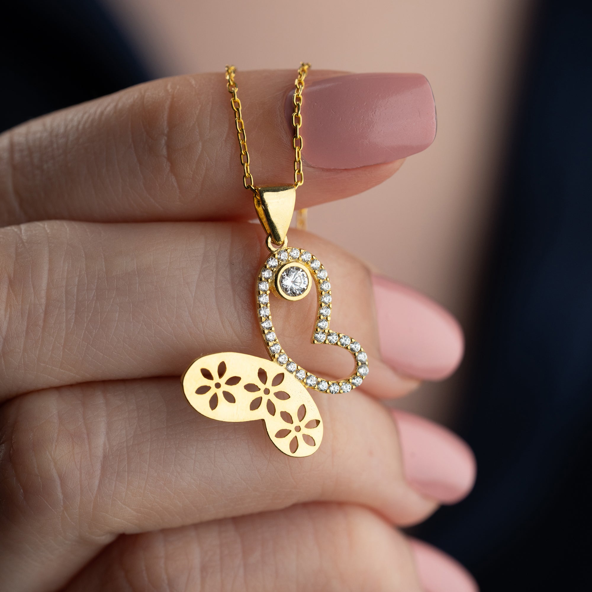 SORA HALSKETTE aus 925 Silber - Eleganter Halskette - AURIME