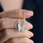 ENGELSFLÜGEL HALSKETTE aus 925 Silber - Eleganter Halskette - AURIME
