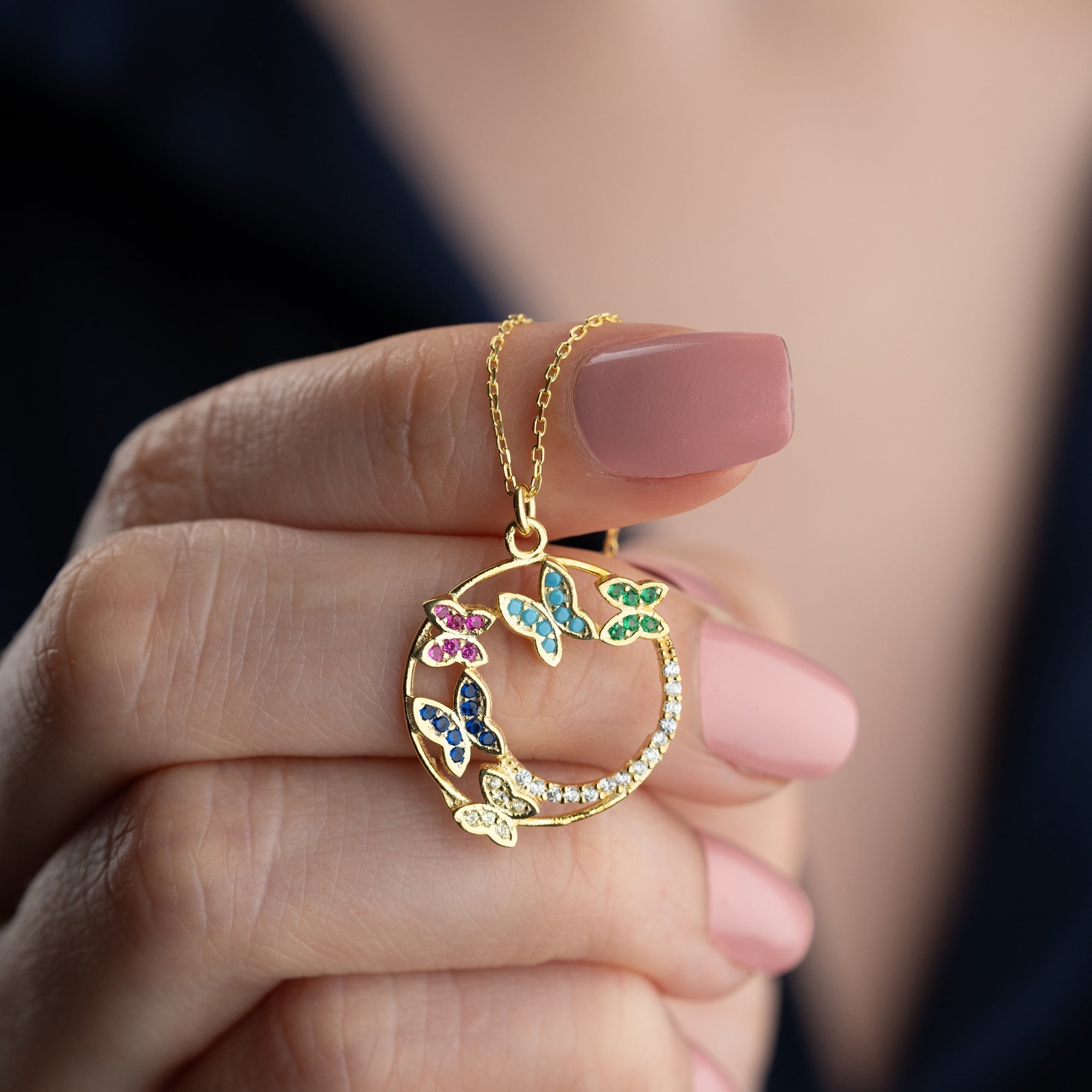 AVELINE HALSKETTE aus 925 Silber - Eleganter Halskette - AURIME