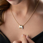 BUBBLE BUCHSTABENKETTE aus 925 Silber - Eleganter Halskette - AURIME