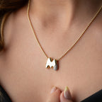 BUBBLE BUCHSTABENKETTE aus 925 Silber - Eleganter Halskette - AURIME