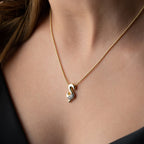 BUBBLE BUCHSTABENKETTE aus 925 Silber - Eleganter Halskette - AURIME