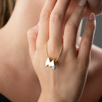 BUBBLE BUCHSTABENKETTE aus 925 Silber - Eleganter Halskette - AURIME