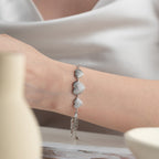 THREE HERZ ARMBAND aus 925 Silber - Eleganter Armband - AURIME