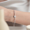 Silberarmband DROP STONE aus 925er Silber von AURIME, mit eleganten Drop-Formen und feiner Verarbeitung.