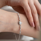 DROP STONE ARMBAND aus 925 Silber - Eleganter Armband - AURIME