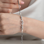 HERZ INFINITY ARMBAND aus 925 Silber - Eleganter Armband - AURIME